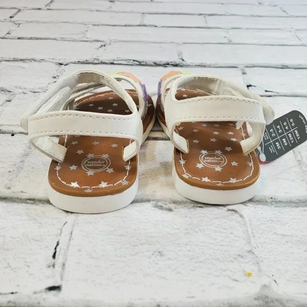 Baby White Star Strappy Sandal - Picture 6 of 9